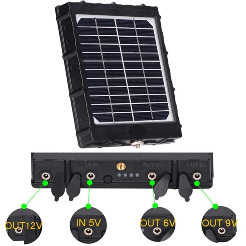 solar cell kit 8000mAh solar power bank for hunting camera IP68 ecoolpower 4 ECOOL POWER