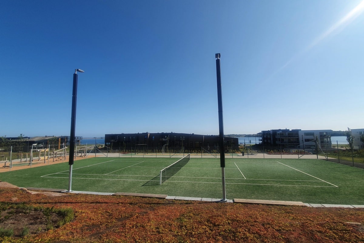 Advanced Solar Street Light 60W Volleyball court project in Norway