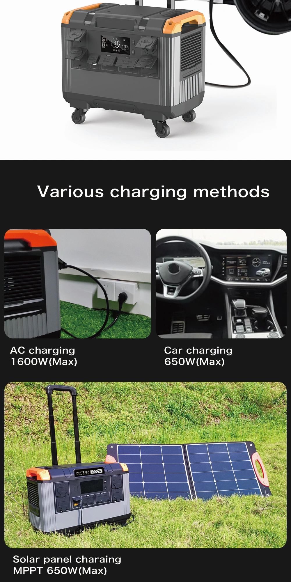 Portable emergency power supply